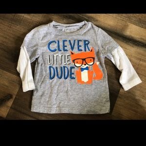12mo long sleeve fox shirt